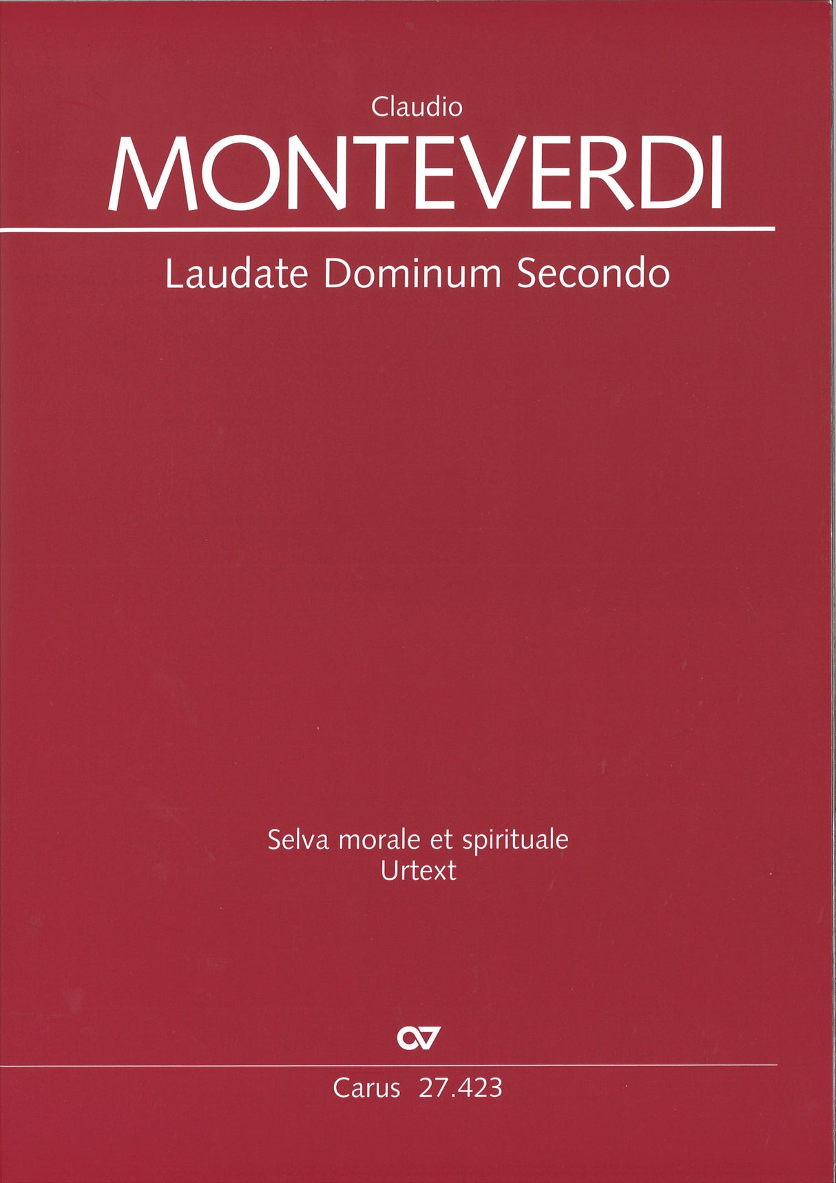 Monteverdi, Laudate Dominum II Score (Carus)