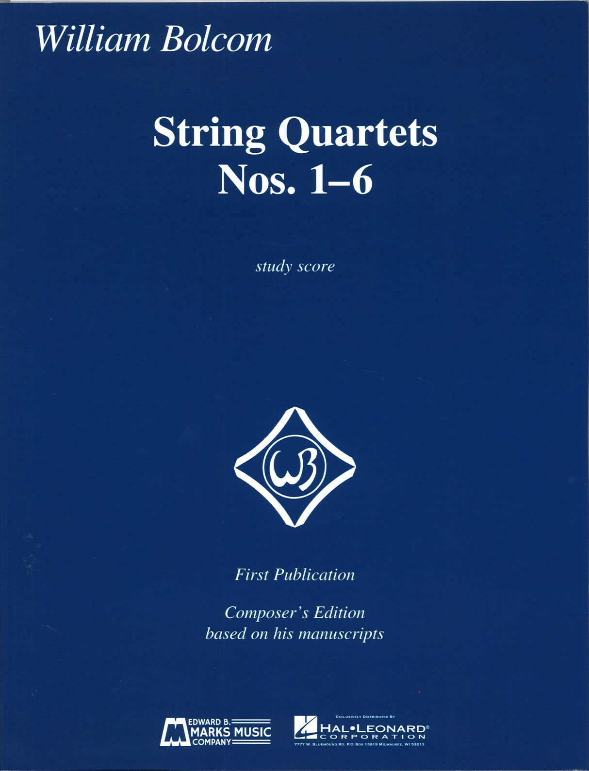 Bolcom, String Quartets No. 1-6 (Marks)