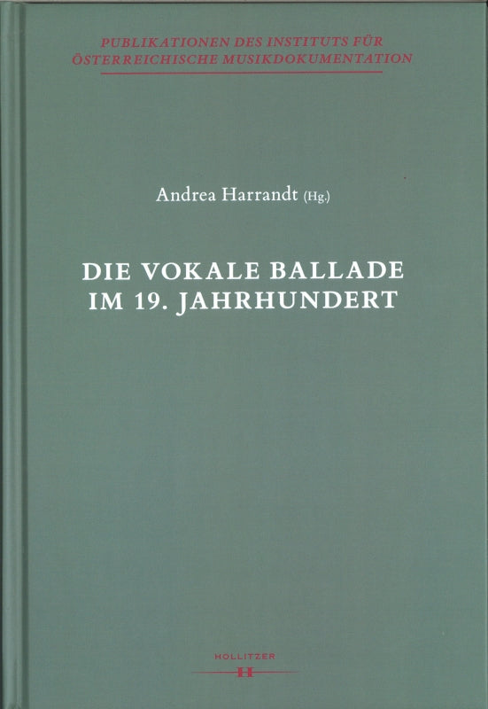 Harradnt, Vokale Ballade im 19. Jahrhund (Hollitzer Wissenschaftsverlag)
