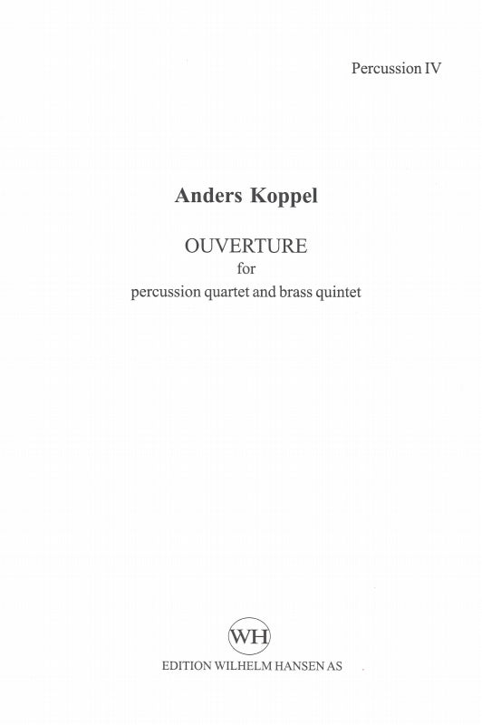 Koppel, Ouverture (Perc.Parts) (W.Hansen)