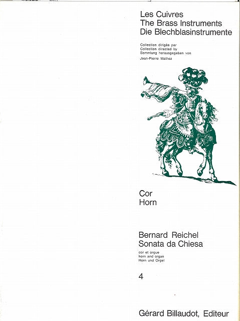 Reichel, Sonata da chiesa (Horn,Organ) (Billaudot)