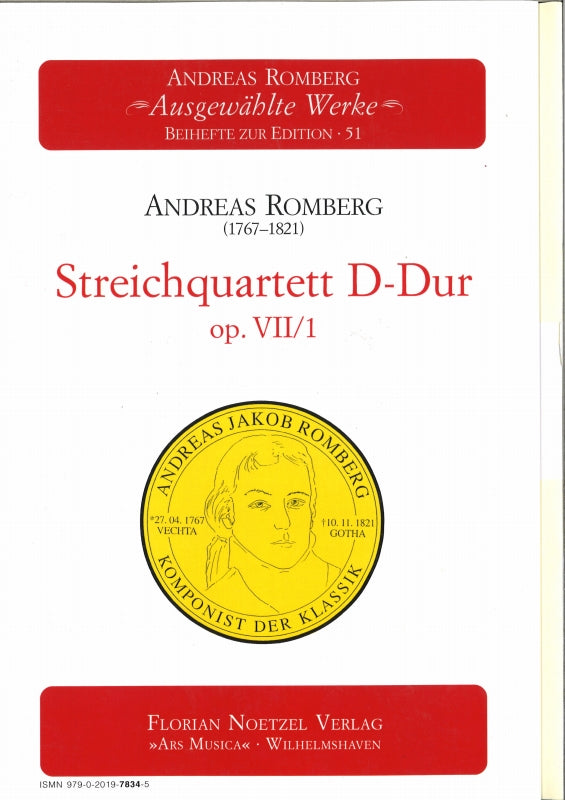 Romberg, Streichquartett in D op. 7/1 (Noetzel)