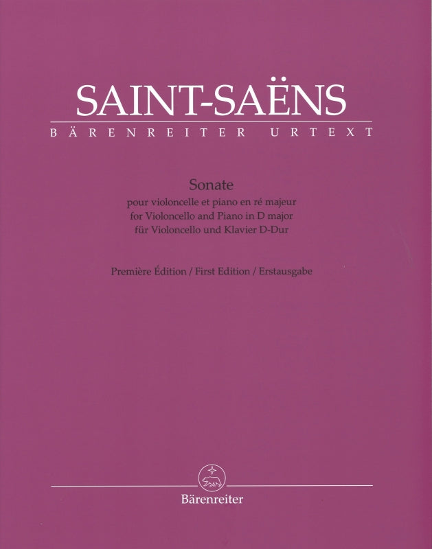 Saint-Saens, Sonata in D (Barenreiter)