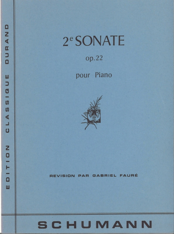 Schumann, op. 22 Sonate in g (Faure) (Durand)