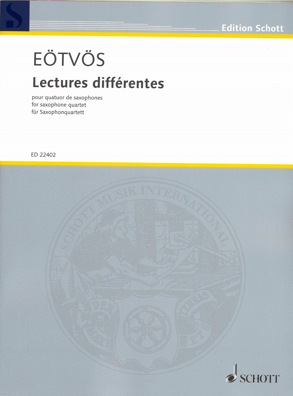 Eotvos, Lectures differentes (SATBr) (Schott)