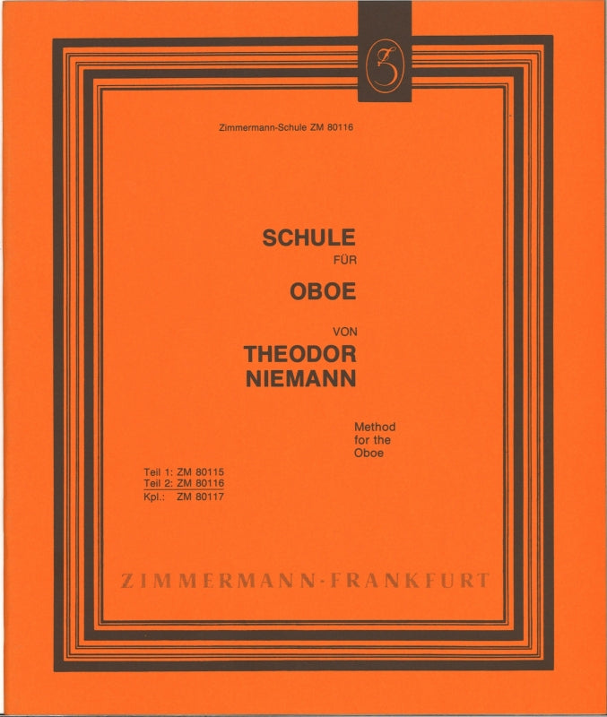 Niemann, Schule fur Oboe 2 (Zimmermann)