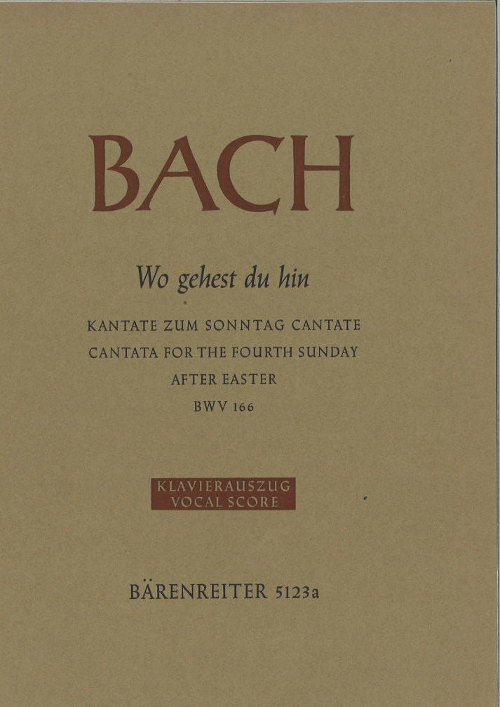 Bach, Kantate BWV 166 (Barenreiter)