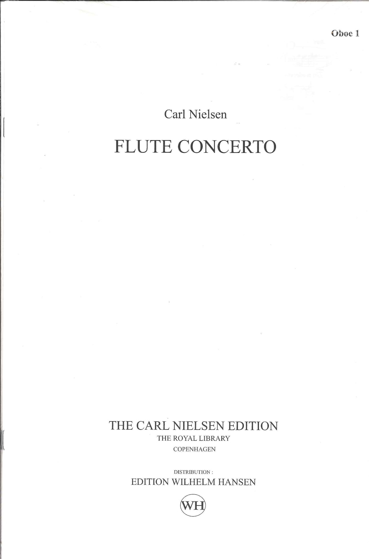 Nielsen, Concerto for Flute (Parts Set) (W.Hansen)