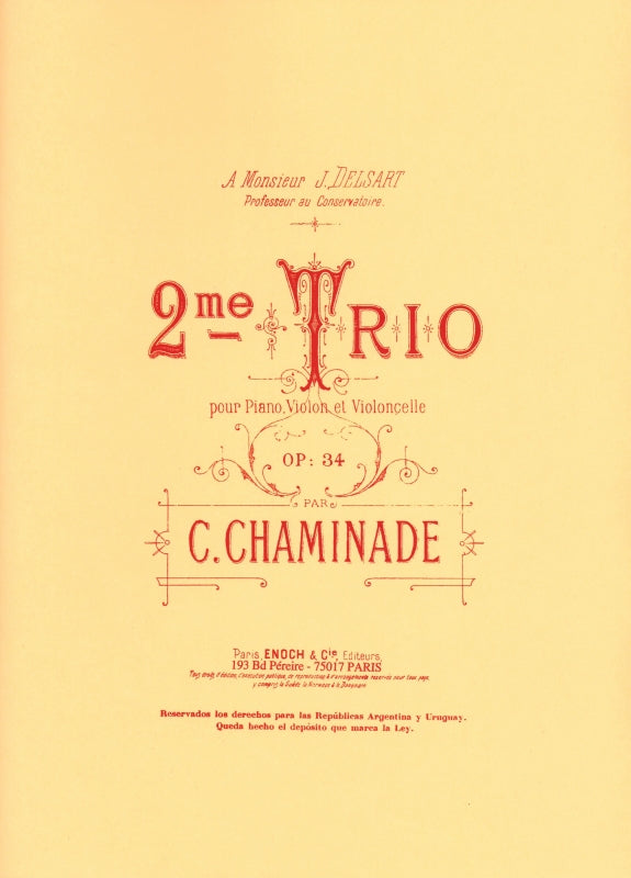Chaminade, Trio No. 2 op. 34 (Vn,Vc,Pf) (Enoch)