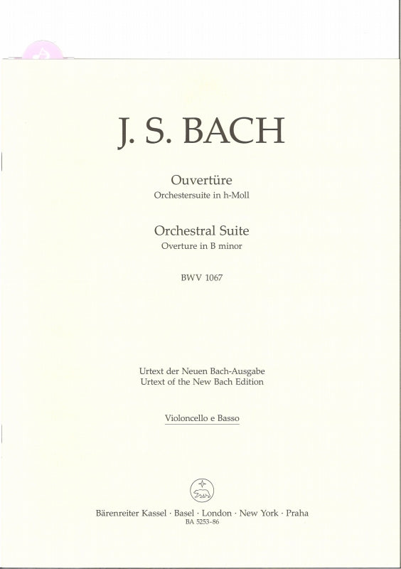 Bach, Ouverture/Suite No. 2 Vc/CB (Barenreiter)