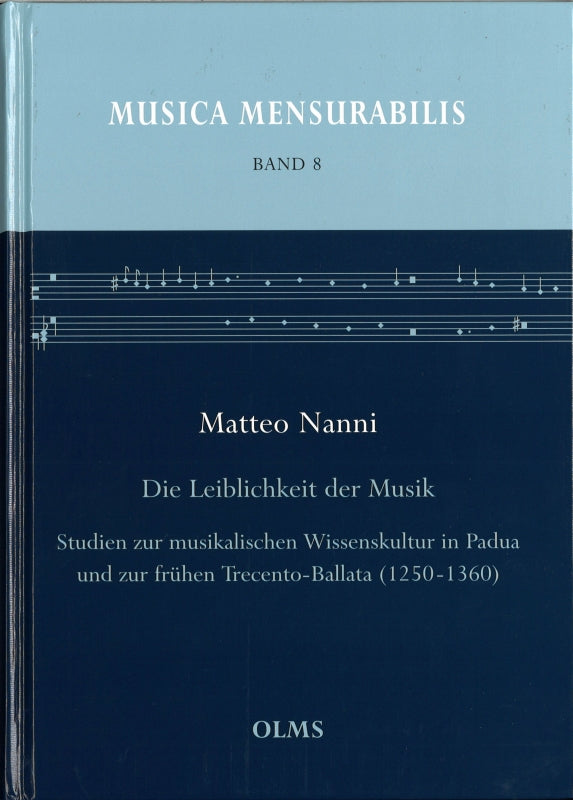 Nanni, Leiblichkeit der Musik: Studien (Olms)