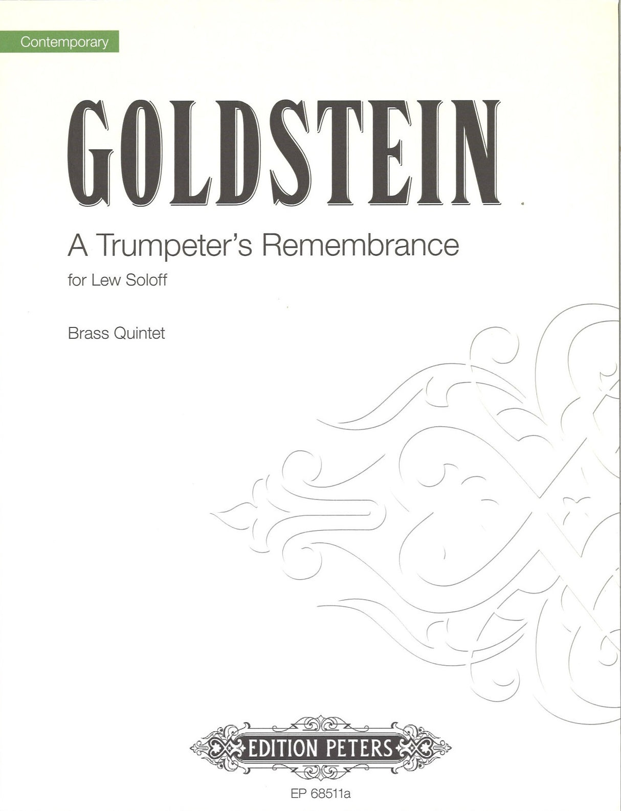 Goldstein, Trumpeter's Remembrance (Peters)