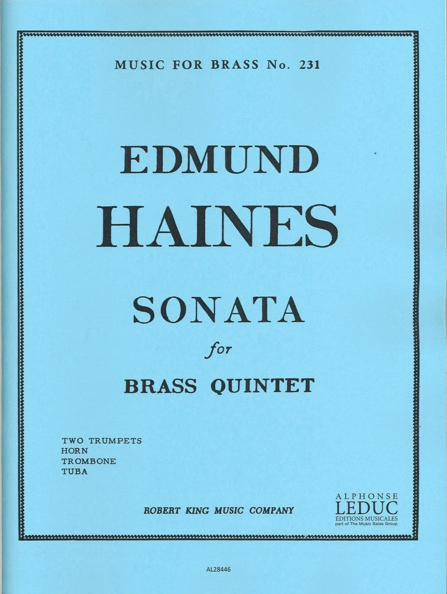 Haines, Sonata for Brass Quintet (Robert King/Leduc)