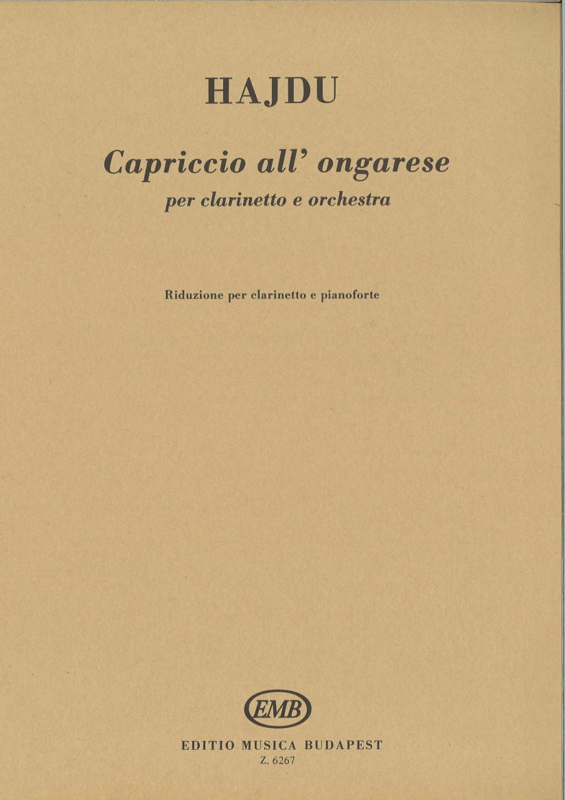 Hajdu, Capriccio all'ongarese (Editio Musica Budapest)