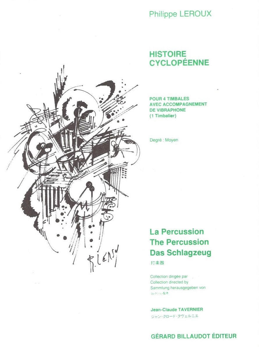 Leroux, Histoire cyclopeenne (Timp,Vib) (Billaudot)