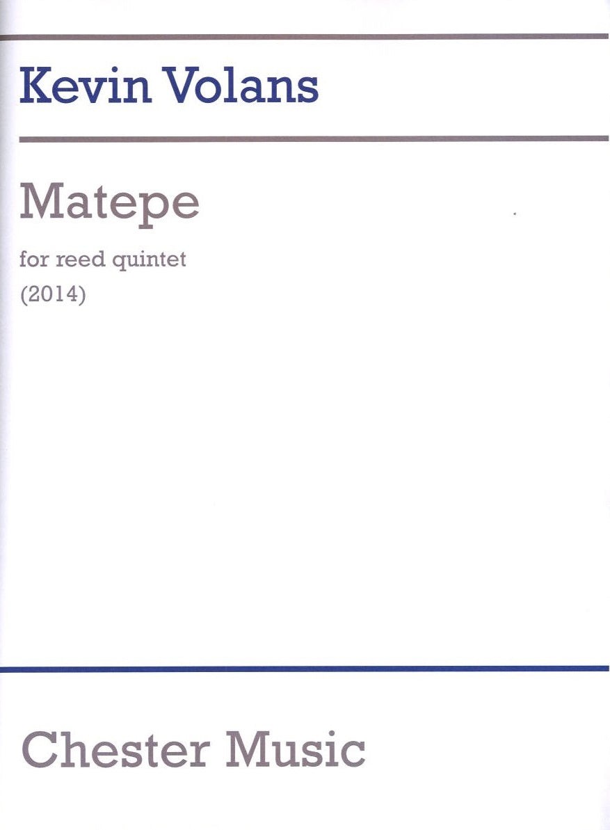 Volans, Matepe (Ob,Cl,BsCl,SSax,Bn) (Chester)