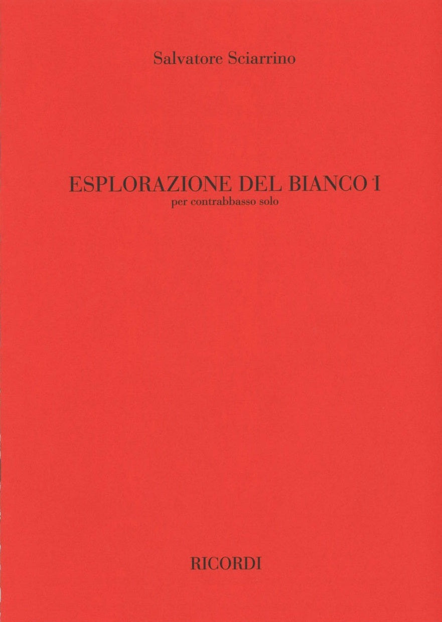 Sciarrino, Esplorazione del bianco 1 (Ricordi)