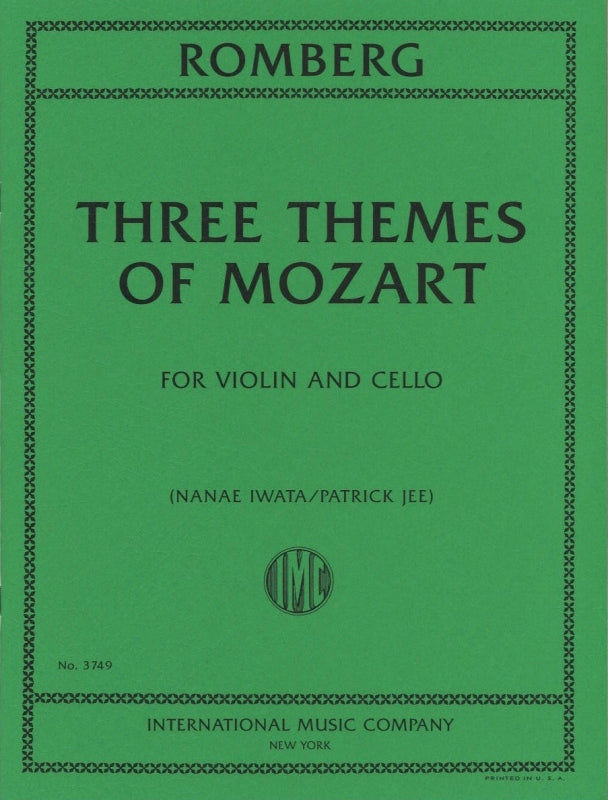 Romberg, 3 Themes of Mozart (Vn,Vc) (IMC)