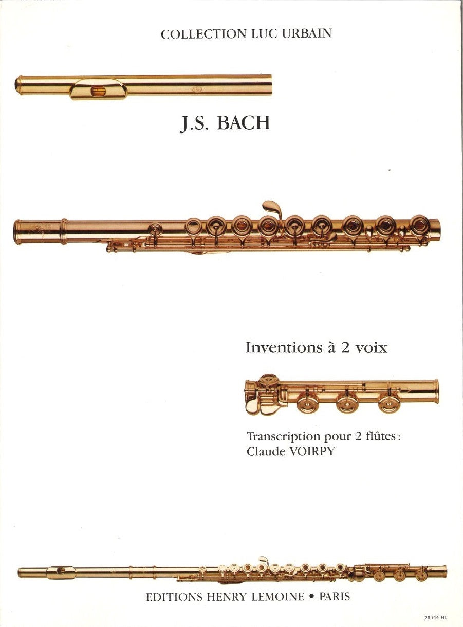 Bach, Inventions a 2 voix (2Fl) (Lemoine)