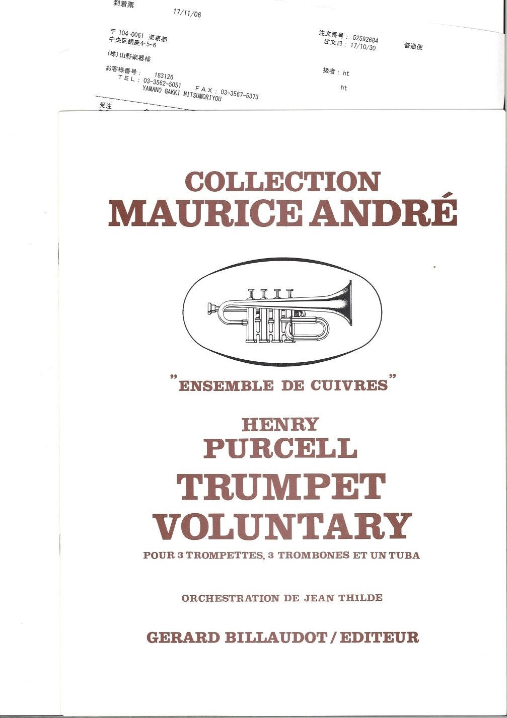 Purcell, Trumpet Voluntary(3Trp,3Tbn,Tba (Billaudot)