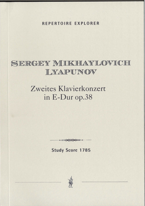 Lyapunov, Concerto for Piano No. 2 (Hoflich)