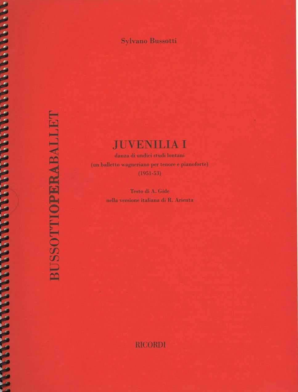 Bussotti, Juvenilia I (Ricordi)