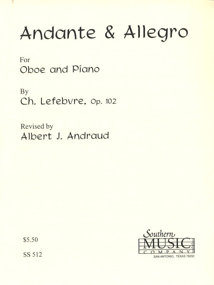 Lefebvre, Andante & Allegro (Ob,Pf) (Southern)