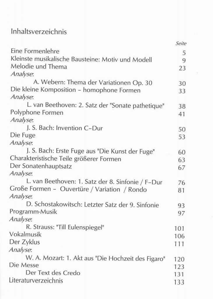 Muhe, Formen und Strukturen in der Musik (Verlag Dr. Kovac)