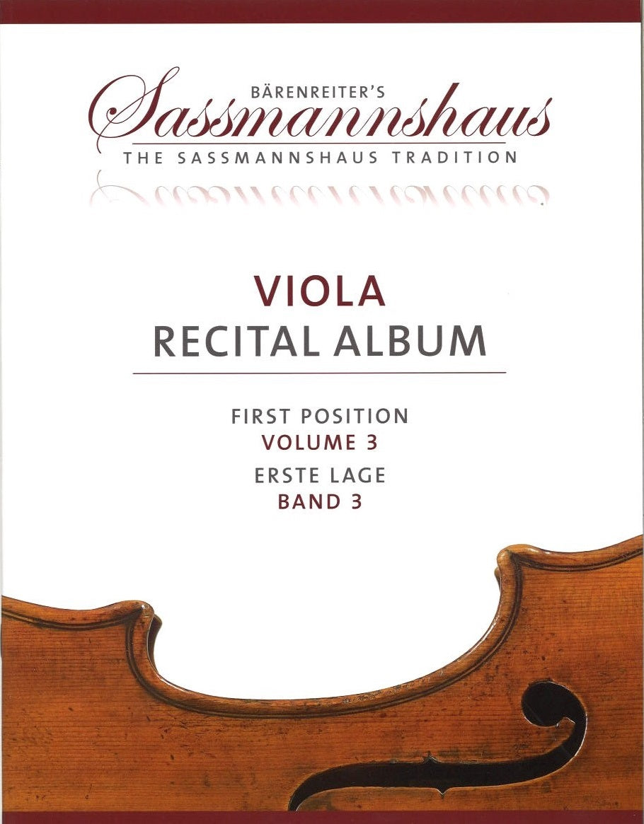Viola Recital Album 1st Pos. Vol. 3 (Barenreiter)