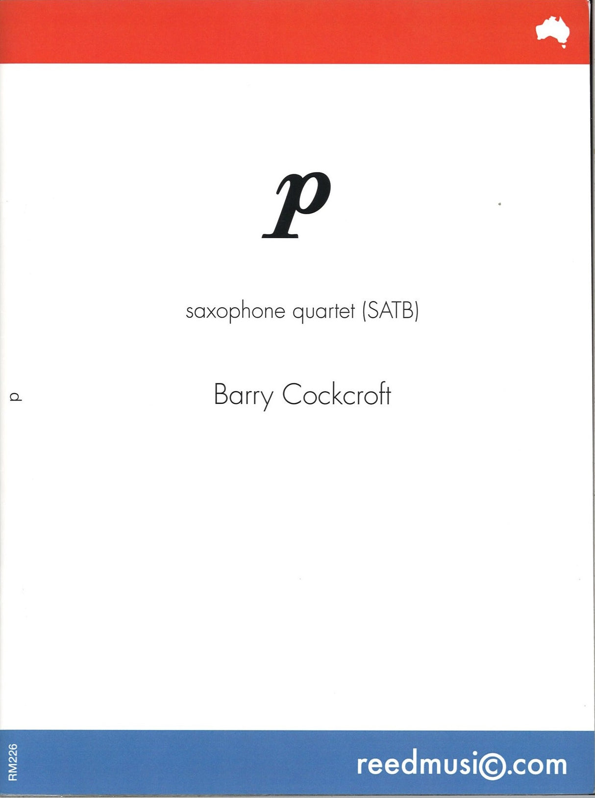 Cockcroft, p (SATBr Sax) (Reed Music)