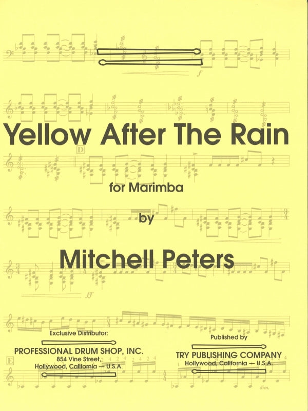 Peters, Yellow after the Rain(Mar.Solo) (Try Pub./Professional Drum Shop)
