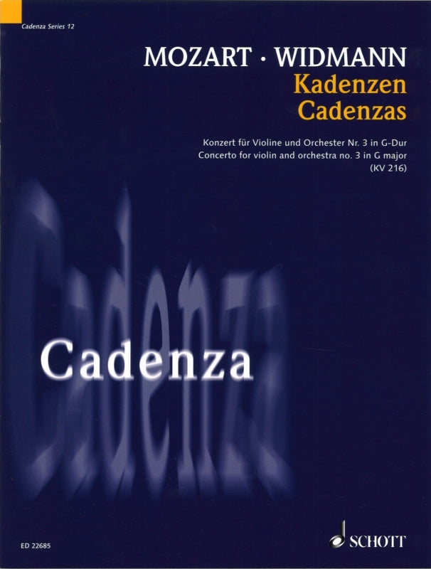 Mozart, Concerto KV 216, Cadenz.(Widmann (Schott)