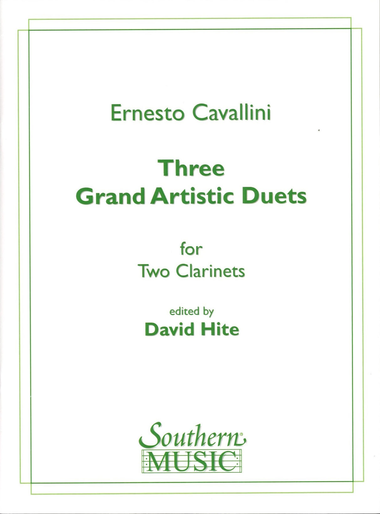 Cavallini, 3 Grand Artistic Duets (2Cl) (Southern)