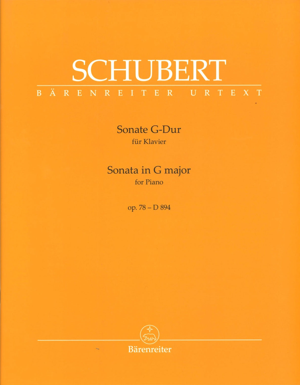 Schubert, Sonata D 894 in G, op. 78 (Barenreiter)