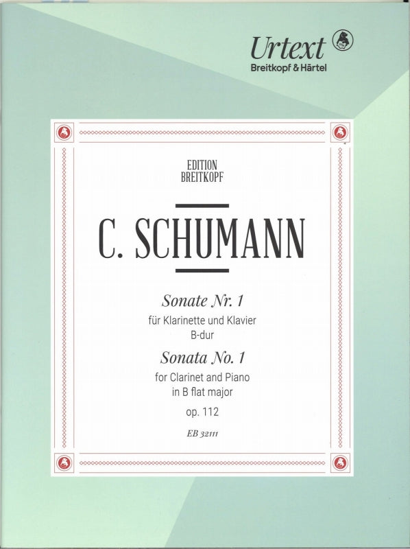 Schumann,Ca., Sonata No. 1 in Bb op. 112 (Breitkopf)