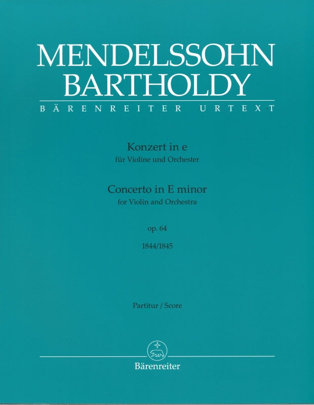 Mendelssohn, Concerto op. 64 (rev)Score (Barenreiter)