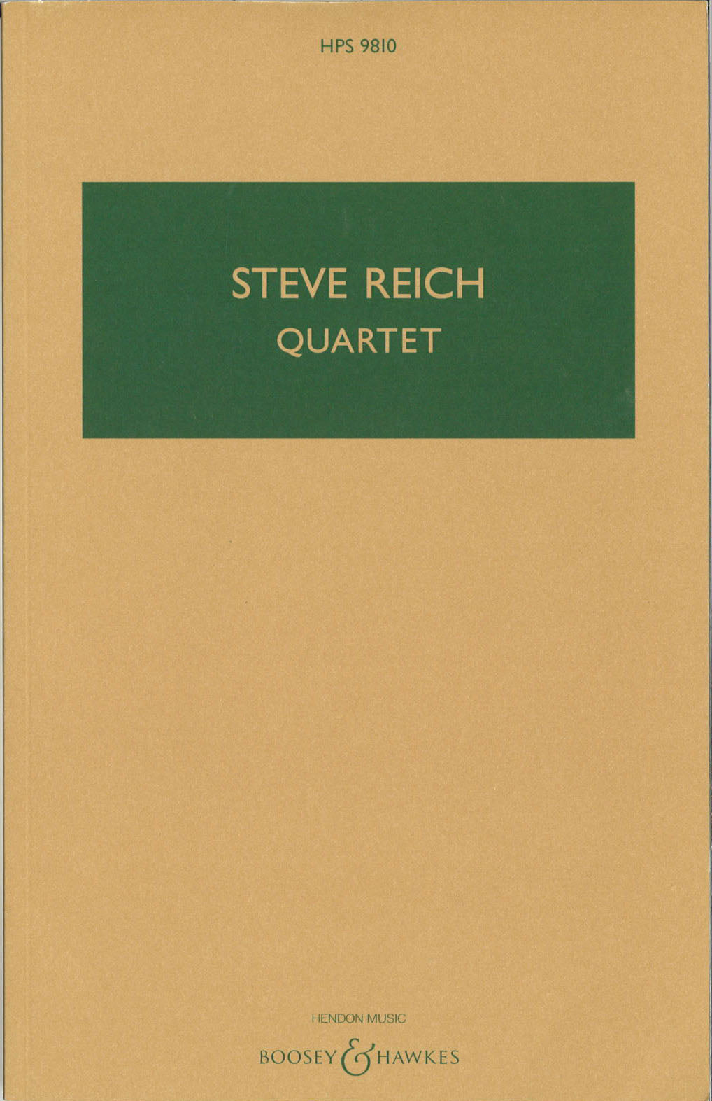 Reich, Quartet (2Vibr,2Pf) (Boosey)