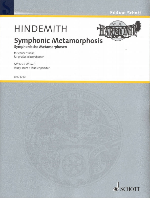 Hindemith, Symphonic Metamorphosis Score (Schott)