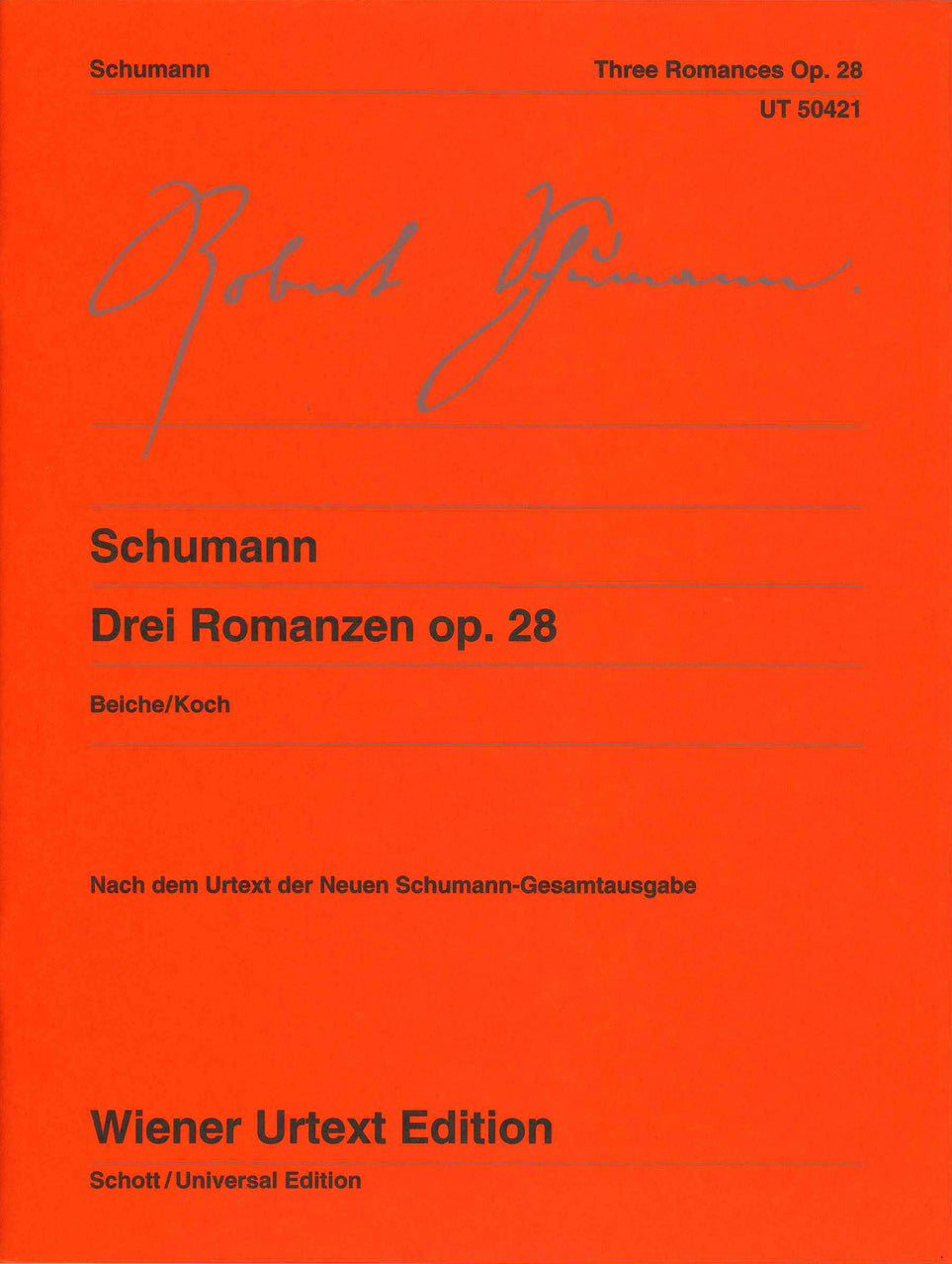 Schumann, op. 28: 3 Romanzen (Wiener Urtext Edition)