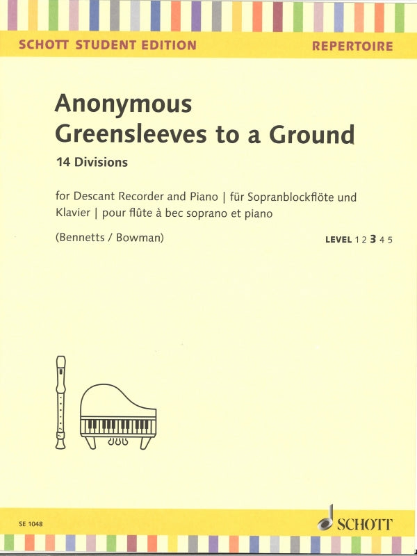 Greensleeves to a Ground (SRec,Pf) (Schott)