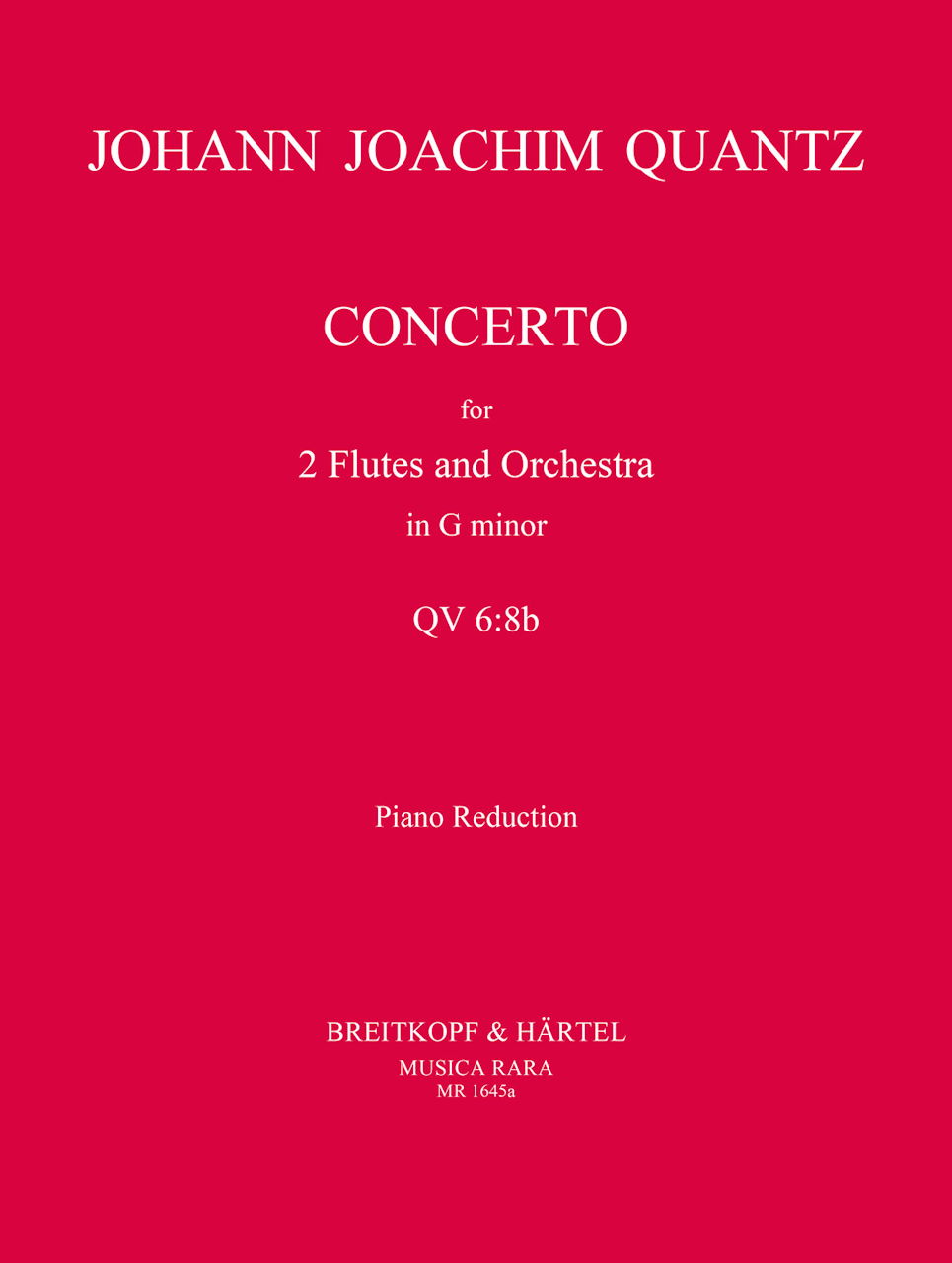 Quantz, Concerto for 2 Flutes in g min. (Musica Rara)