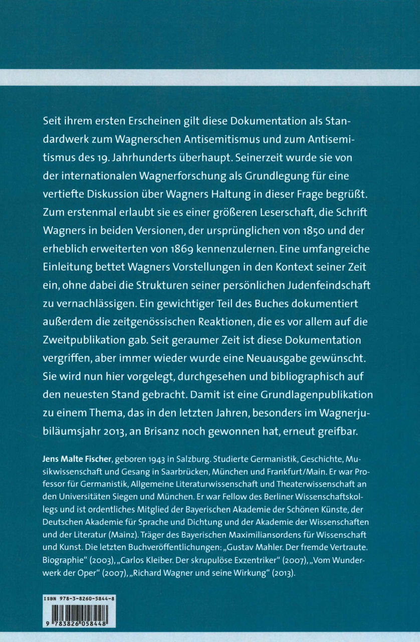 Fischer,Richard Wagners 'Das Judentum in (Konigshausen & Neumann)
