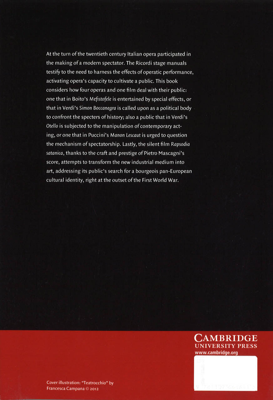 Campana, Opera and Modern Spectatorship (Cambridge University Press)