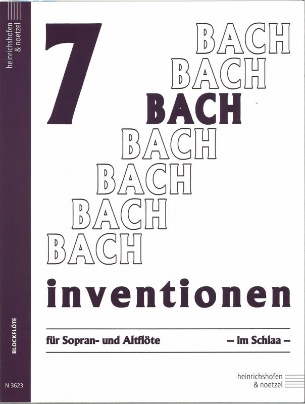 Bach, 7 Inventionen (SA Rec) (Heinrichshofen)