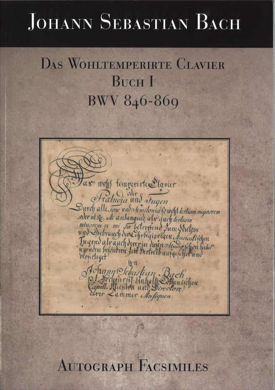 Bach, Wohltemperierte Clavier I (30cm) (E.R.P. Musikverlag)