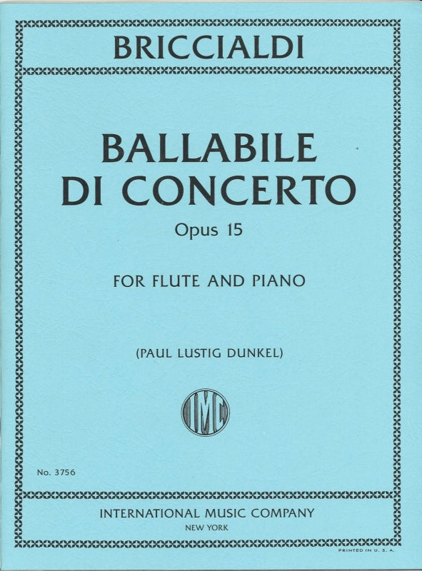 Briccialdi, Ballabile di Concerto op. 15 (IMC)