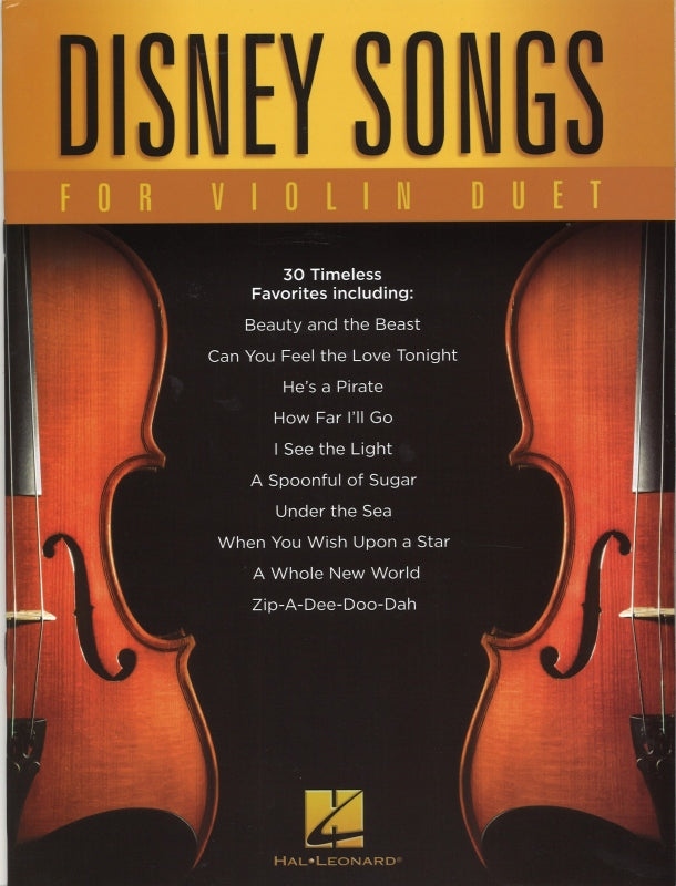 Disney Songs for Violin Duet (Hal Leonard)