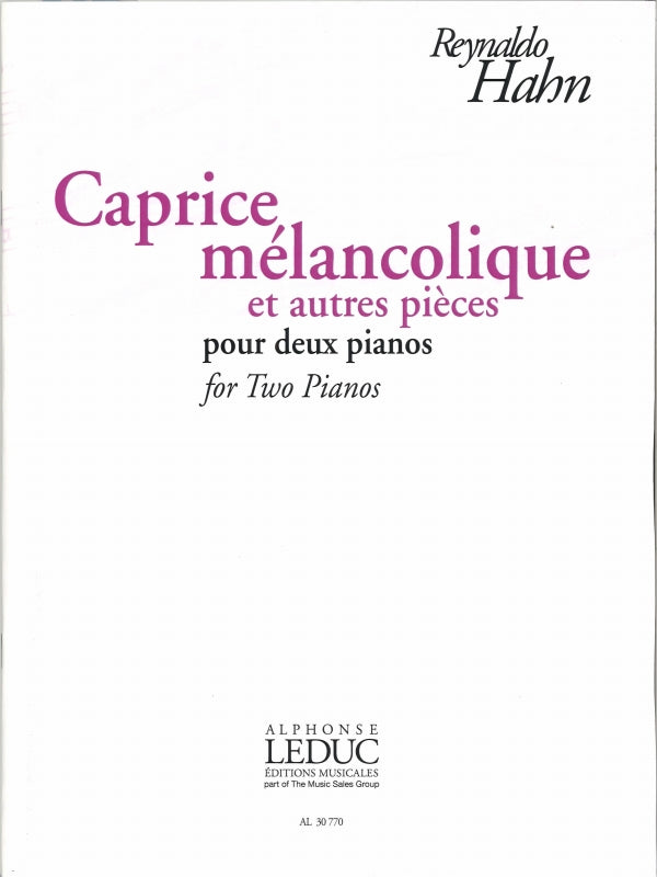 Hahn, Caprice melancolique, etc. (Leduc)