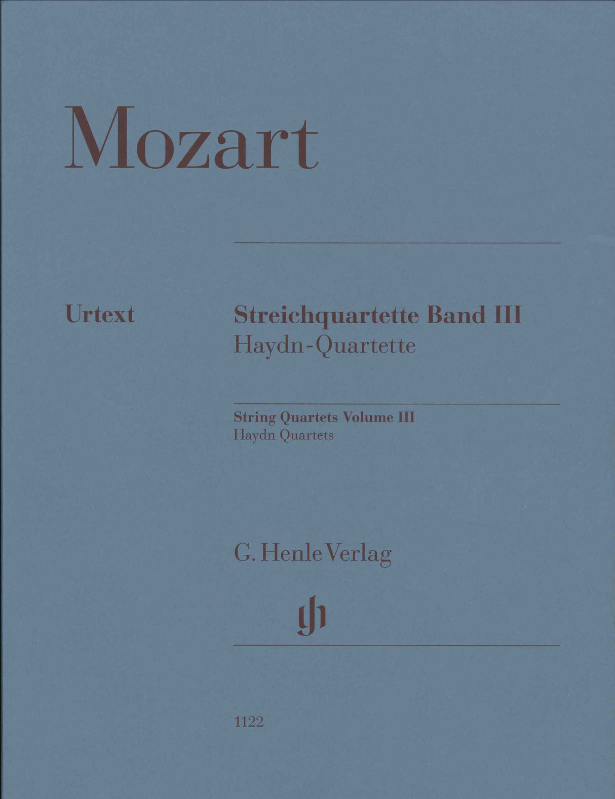 Mozart, String Quartets 3: KV 387-465 (Henle)