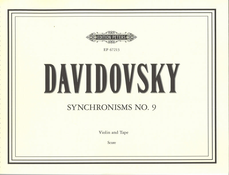 Davidovsky, Synchronisms No. 9 (Peters)